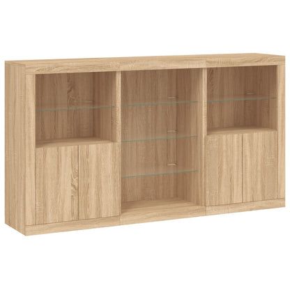 Dressoir Met Led-Verlichting 8,5X37X00 Cm Kleur Sonoma eiken