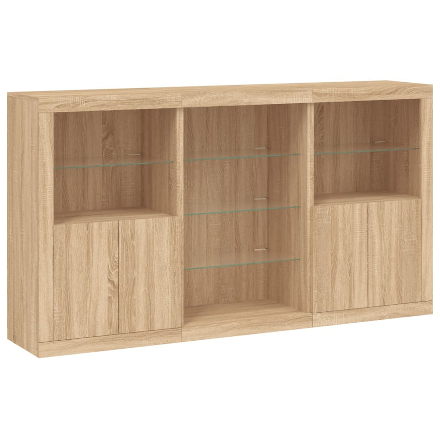 Dressoir Met Led-Verlichting 8,5X37X00 Cm Kleur Sonoma eiken