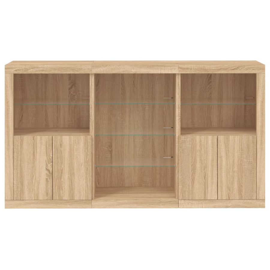 Dressoir Met Led-Verlichting 8,5X37X00 Cm Kleur Sonoma eiken