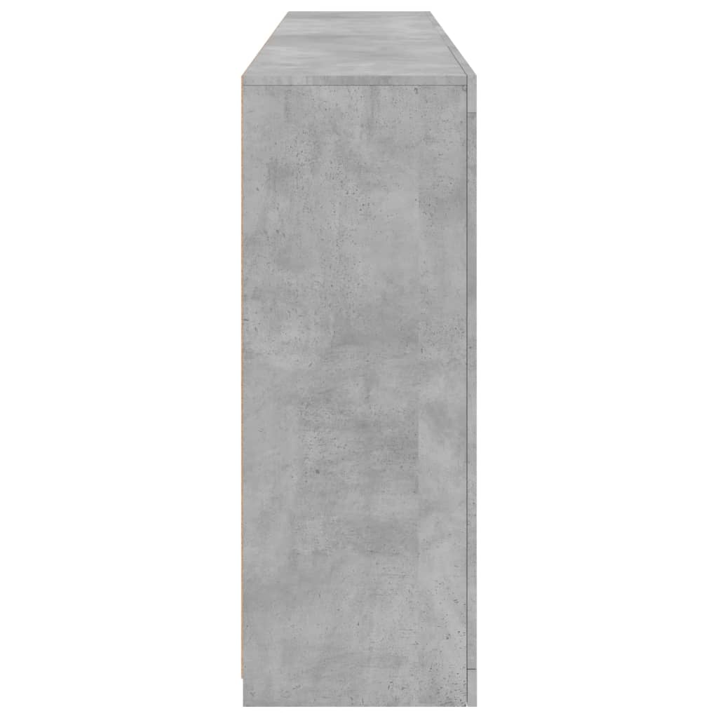 Dressoir Met Led-Verlichting 8,5X37X00 Cm Betongrijs