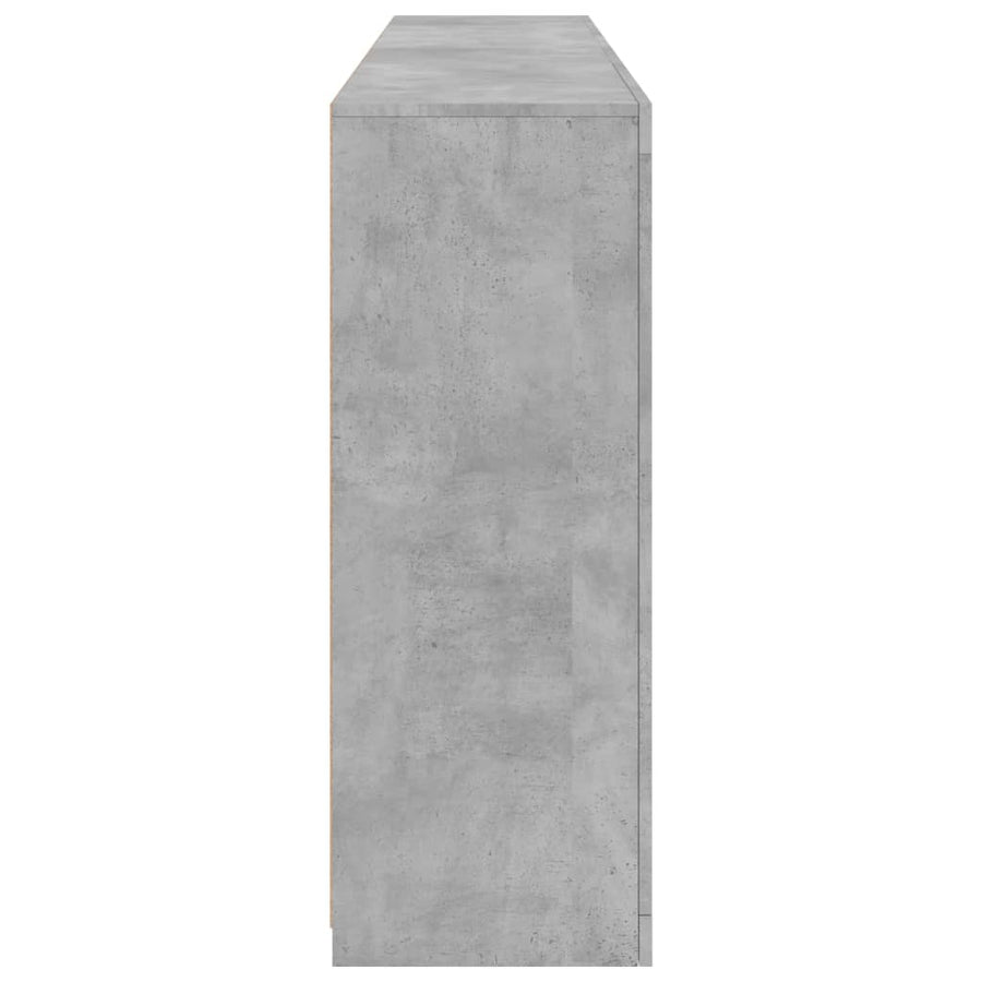 Dressoir Met Led-Verlichting 8,5X37X00 Cm Betongrijs
