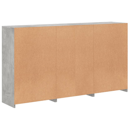 Dressoir Met Led-Verlichting 8,5X37X00 Cm Betongrijs