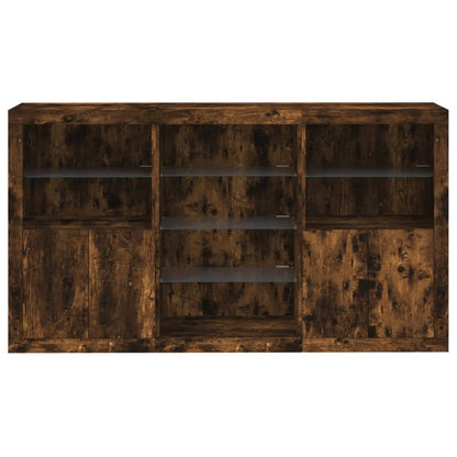 Dressoir Met Led-Verlichting 8,5X37X00 Cm Kleur Gerookt eiken