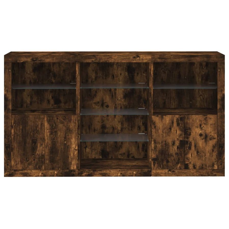 Dressoir Met Led-Verlichting 8,5X37X00 Cm Kleur Gerookt eiken