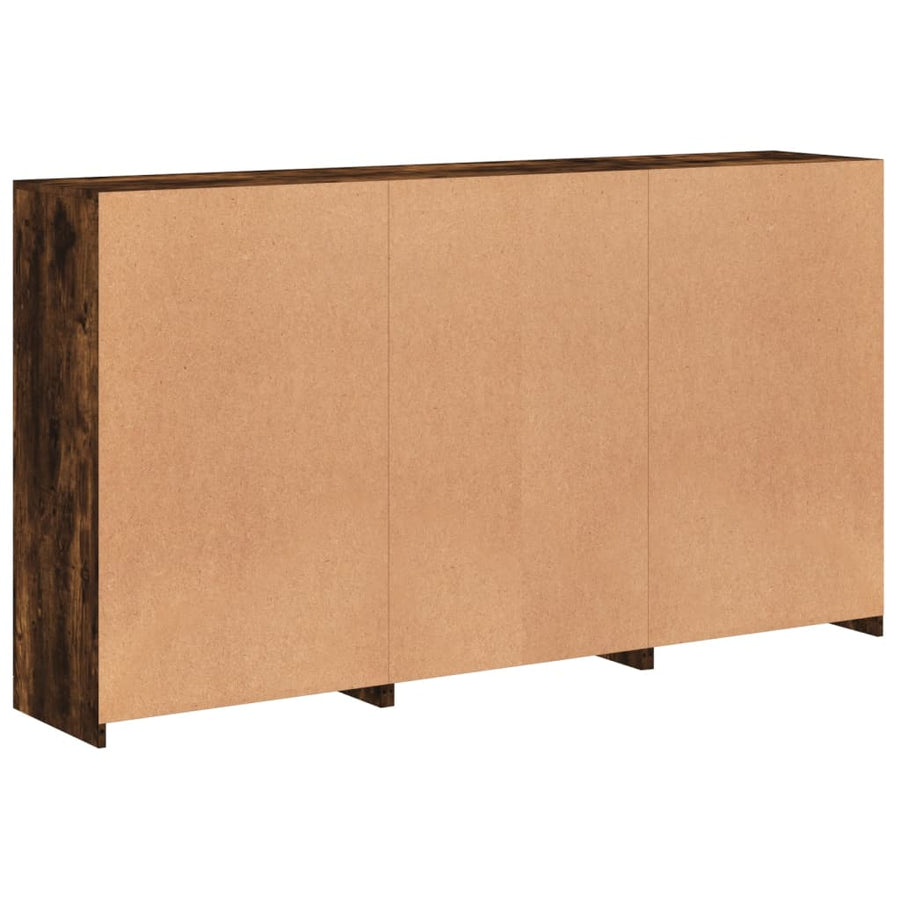 Dressoir Met Led-Verlichting 8,5X37X00 Cm Kleur Gerookt eiken