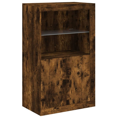 Dressoir Met Led-Verlichting 8,5X37X00 Cm Kleur Gerookt eiken