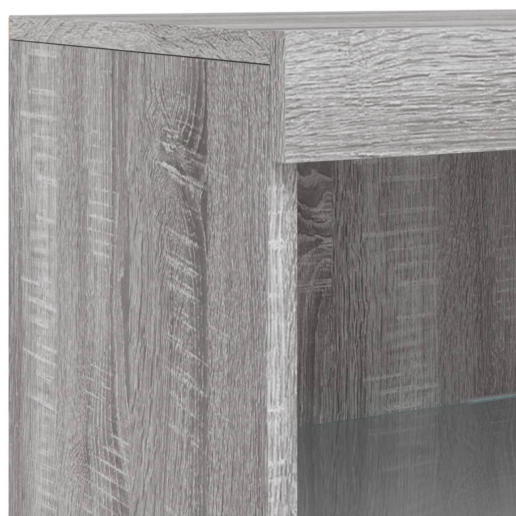 Dressoir Met Led-Verlichting 8,5X37X00 Cm Eiken Grijs sonoma