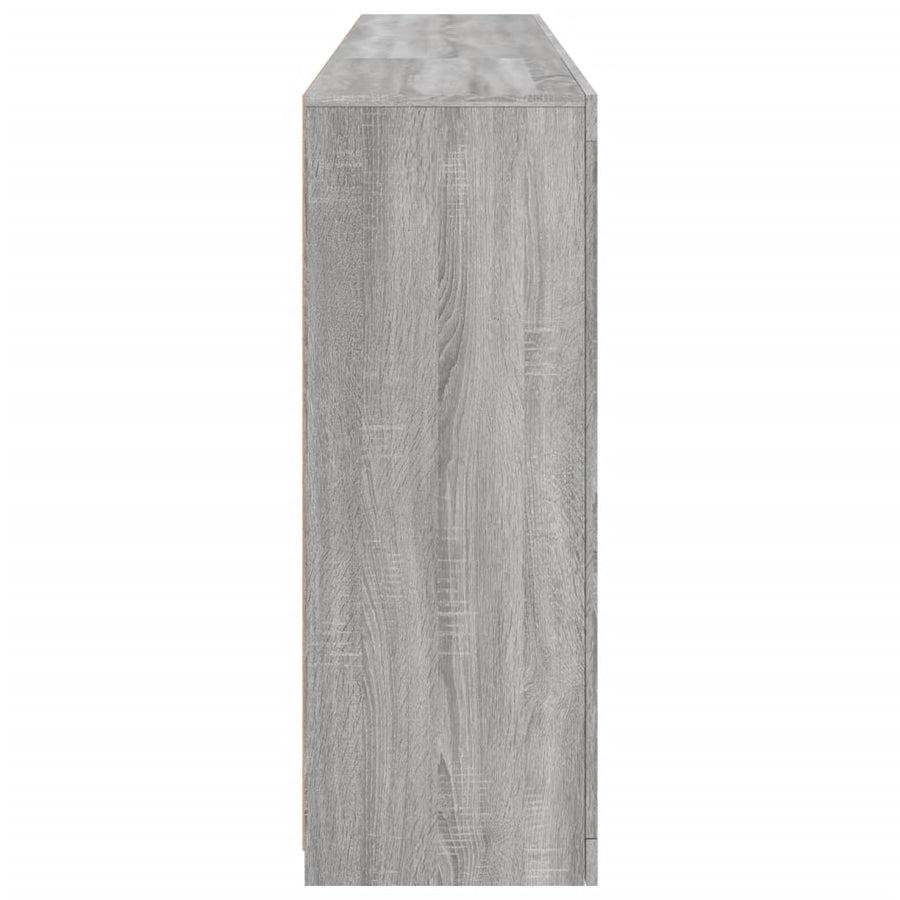 Dressoir Met Led-Verlichting 8,5X37X00 Cm Eiken Grijs sonoma