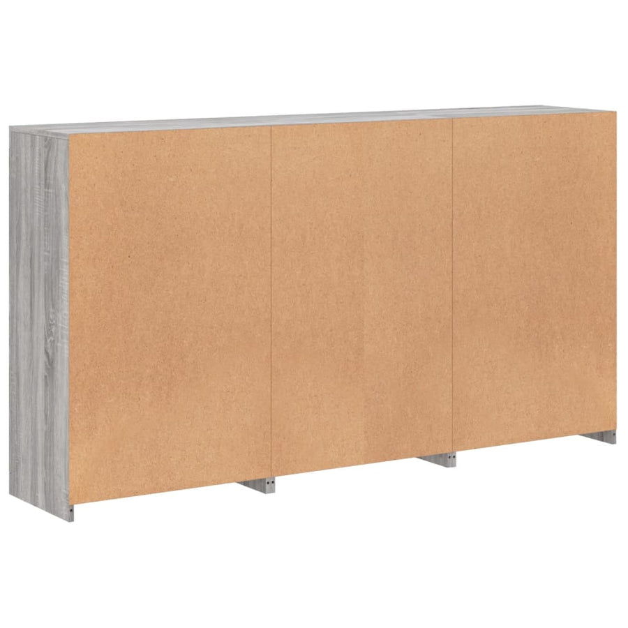 Dressoir Met Led-Verlichting 8,5X37X00 Cm Eiken Grijs sonoma