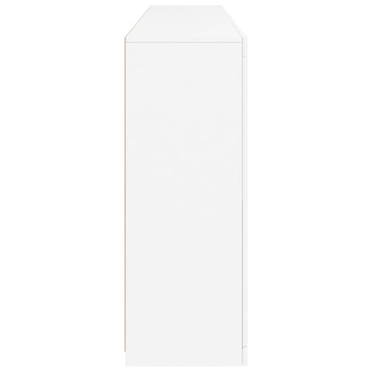 Dressoir Met Led-Verlichting 202X37X00 Cm Wit