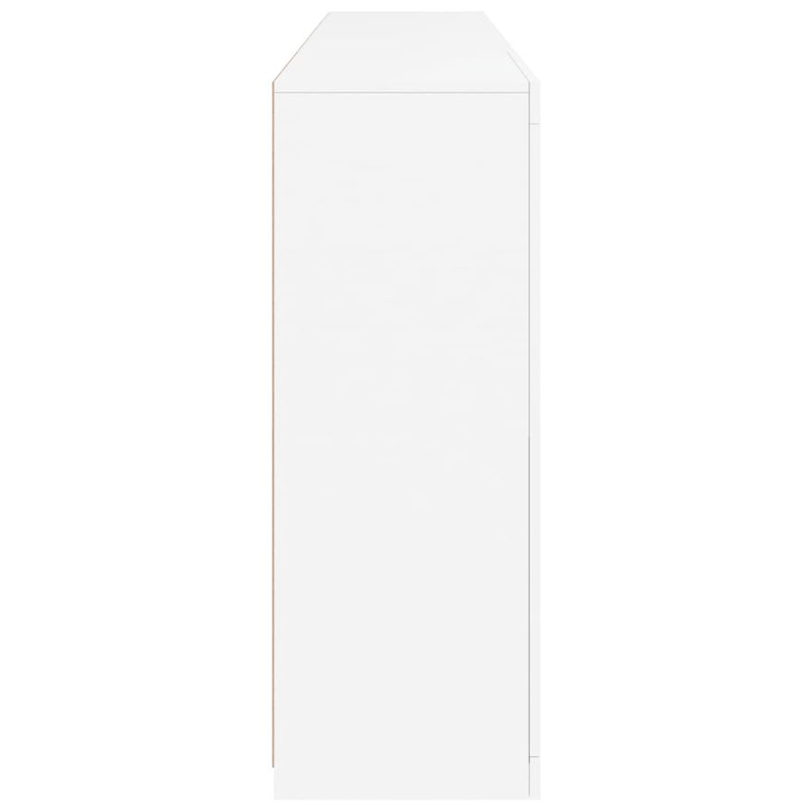 Dressoir Met Led-Verlichting 202X37X00 Cm Wit
