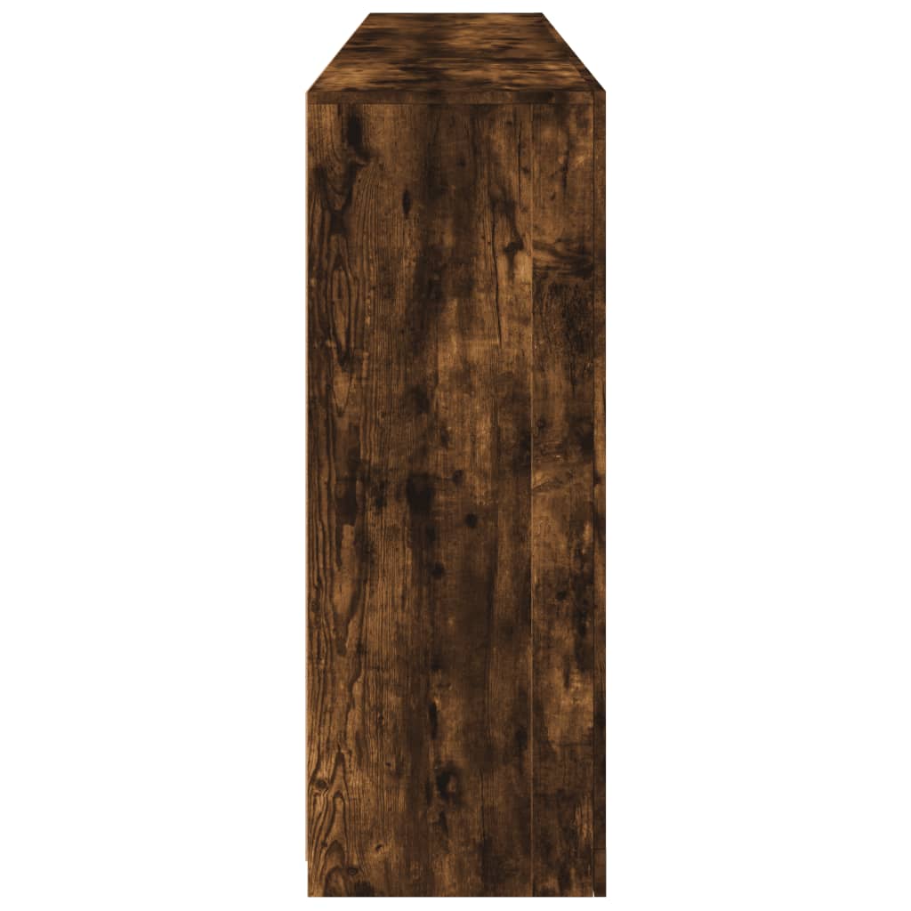 Dressoir Met Led-Verlichting 202X37X00 Cm Kleurig Gerookt eiken