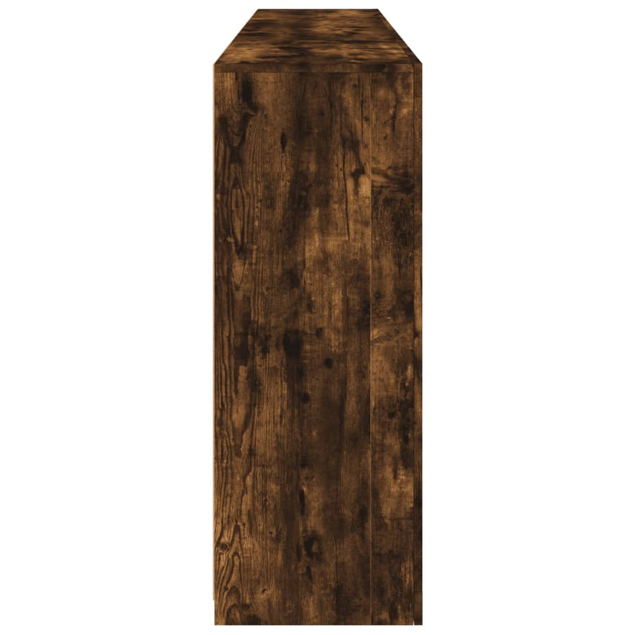 Dressoir Met Led-Verlichting 202X37X00 Cm Kleurig Gerookt eiken