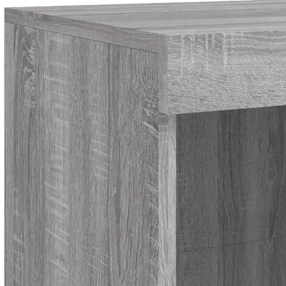 Dressoir Met Led-Verlichting 202X37X00 Cm Eiken Grijs sonoma