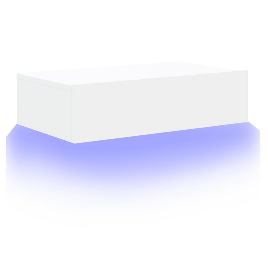 Tv-meubel met LED-verlichting 60x35x15,5 cm wit 60 x 35 x 15.5 cm Wit