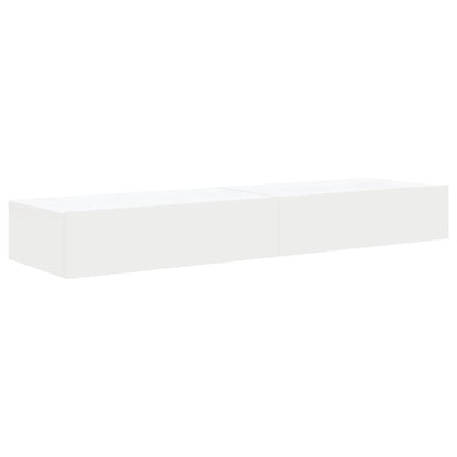 Tv-meubelen 2 st met LED-verlichting 60x35x15,5 cm wit 2 60 x 35 x 15.5 cm Wit