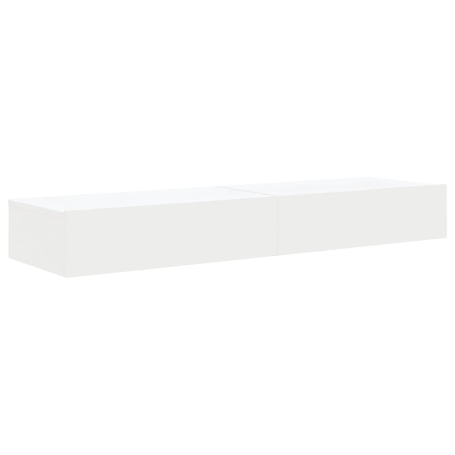Tv-meubelen 2 st met LED-verlichting 60x35x15,5 cm wit 2 60 x 35 x 15.5 cm Wit