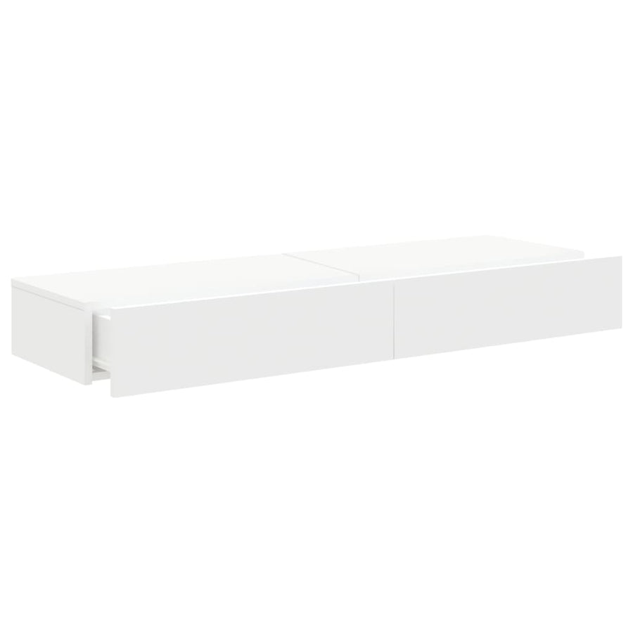 Tv-meubelen 2 st met LED-verlichting 60x35x15,5 cm wit 2 60 x 35 x 15.5 cm Wit