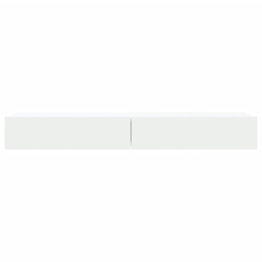 Tv-meubelen 2 st met LED-verlichting 60x35x15,5 cm wit 2 60 x 35 x 15.5 cm Wit