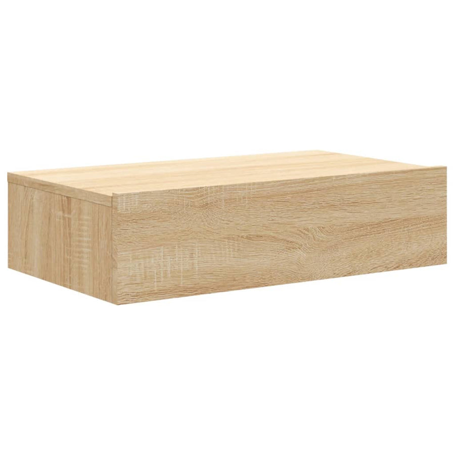 Tv-meubel met LED-verlichting 60x35x15,5 cm sonoma eikenkleurig 60 x 35 x 15.5 cm Sonoma eiken