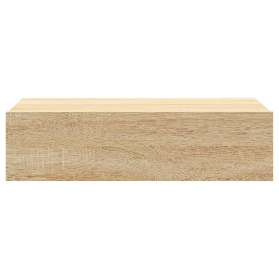 Tv-meubel met LED-verlichting 60x35x15,5 cm sonoma eikenkleurig 60 x 35 x 15.5 cm Sonoma eiken