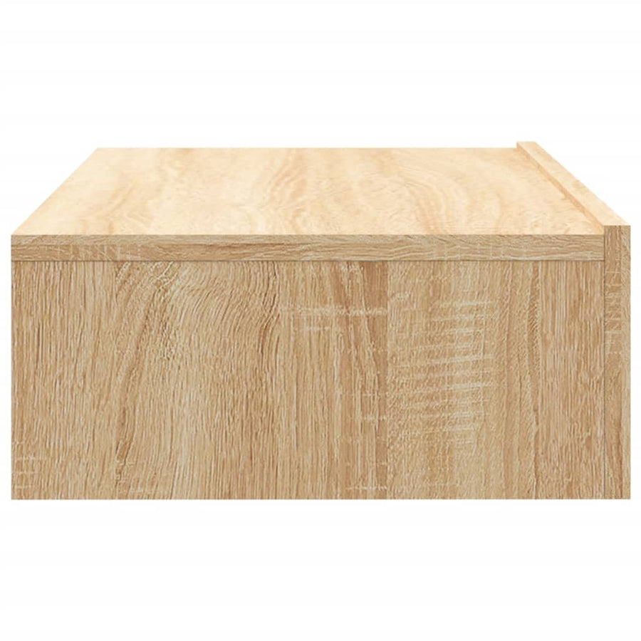 Tv-meubel met LED-verlichting 60x35x15,5 cm sonoma eikenkleurig 60 x 35 x 15.5 cm Sonoma eiken