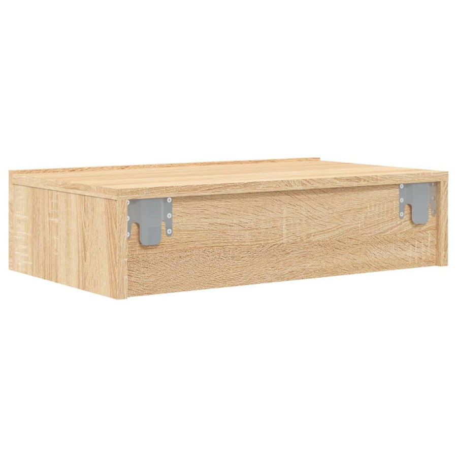 Tv-meubel met LED-verlichting 60x35x15,5 cm sonoma eikenkleurig 60 x 35 x 15.5 cm Sonoma eiken