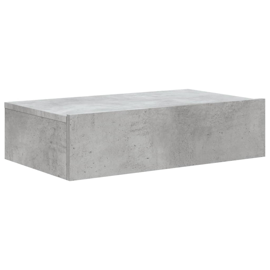 Tv-meubel met LED-verlichting 60x35x15,5 cm betongrijs 60 x 35 x 15.5 cm Betongrijs