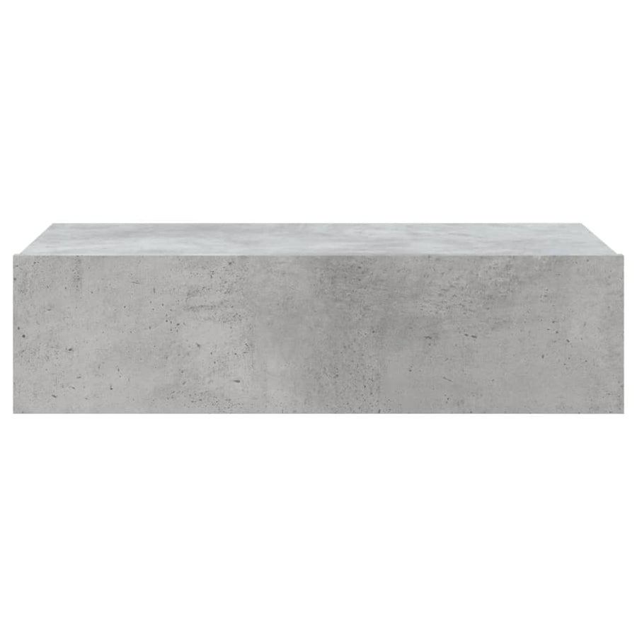 Tv-meubel met LED-verlichting 60x35x15,5 cm betongrijs 60 x 35 x 15.5 cm Betongrijs