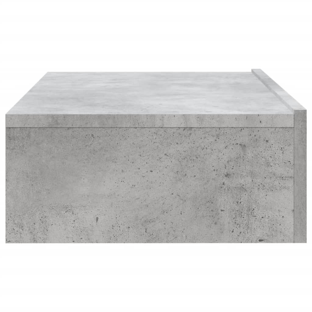 Tv-meubel met LED-verlichting 60x35x15,5 cm betongrijs 60 x 35 x 15.5 cm Betongrijs