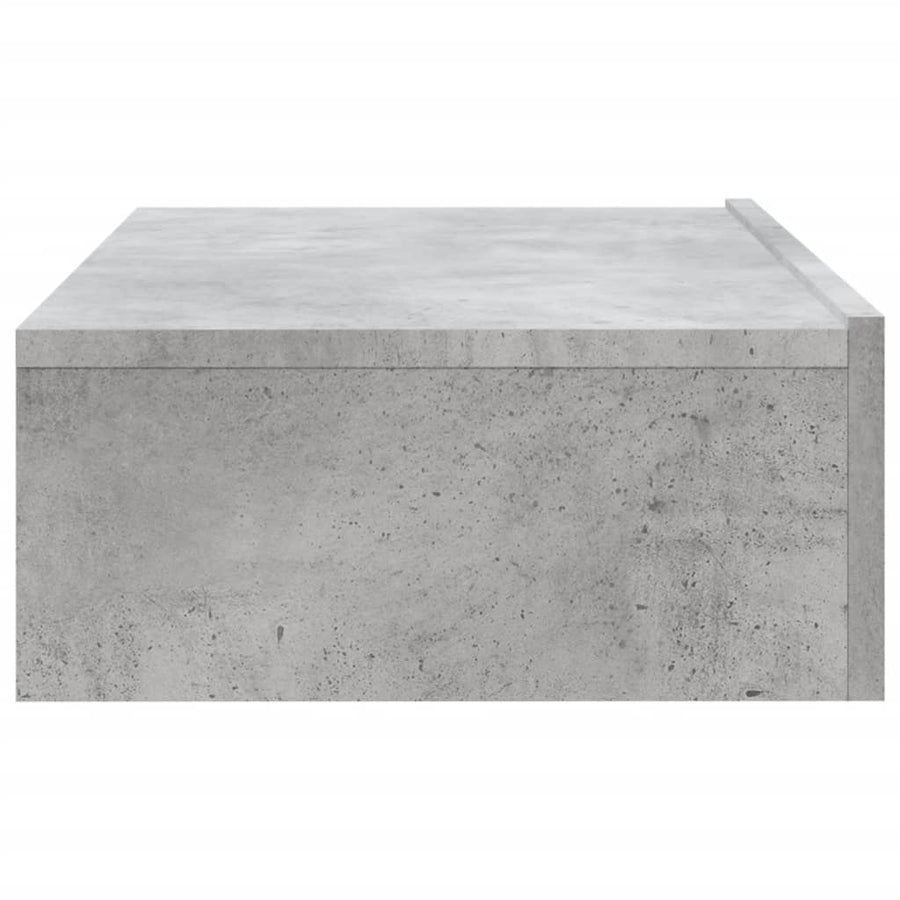 Tv-meubel met LED-verlichting 60x35x15,5 cm betongrijs 60 x 35 x 15.5 cm Betongrijs