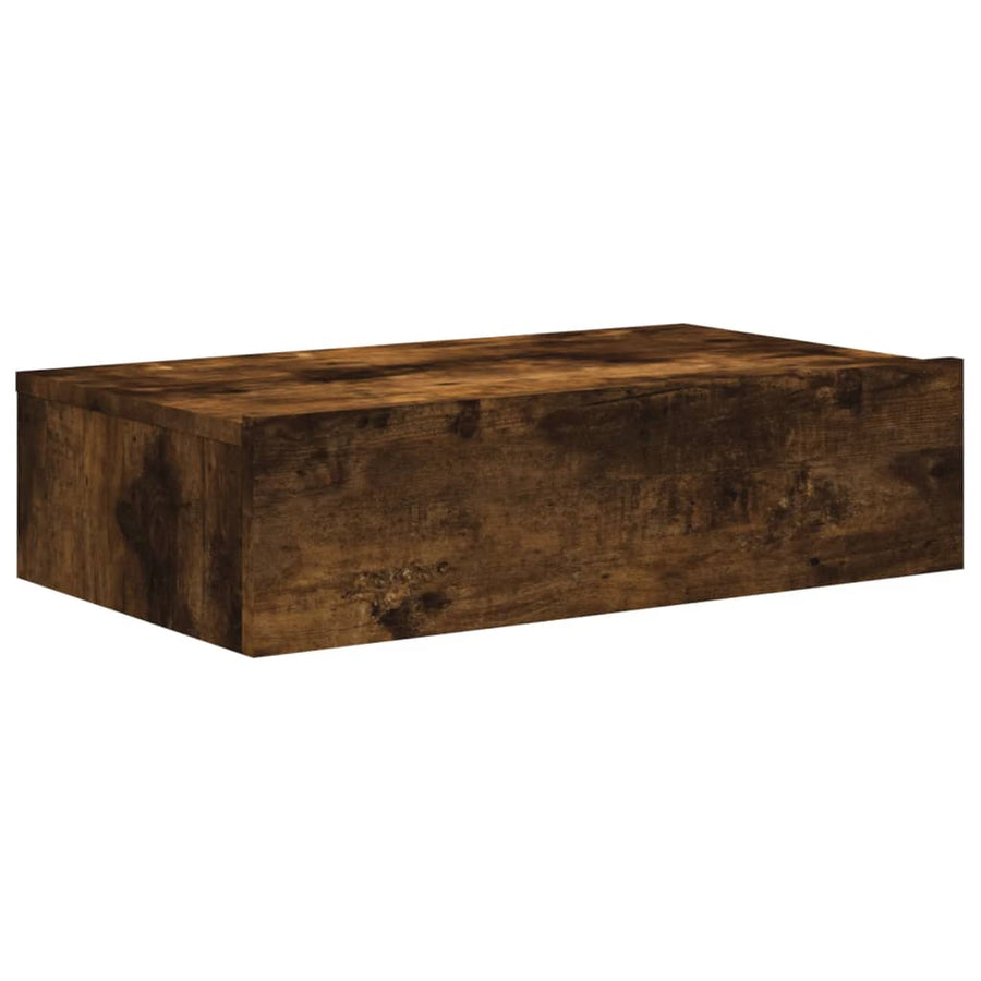 Tv-meubel met LED-verlichting 60x35x15,5 cm gerookt eikenkleur 1 60 x 35 x 15.5 cm Gerookt eiken