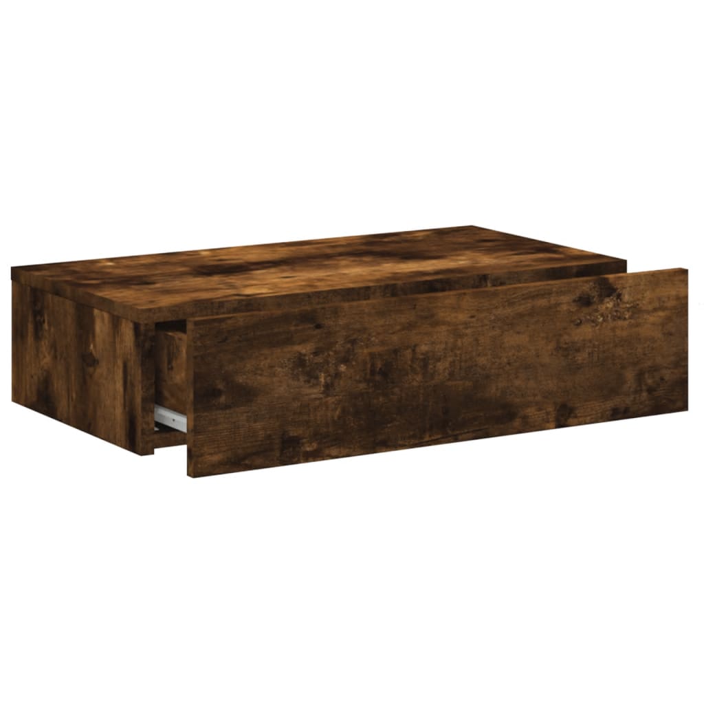 Tv-meubel met LED-verlichting 60x35x15,5 cm gerookt eikenkleur 1 60 x 35 x 15.5 cm Gerookt eiken