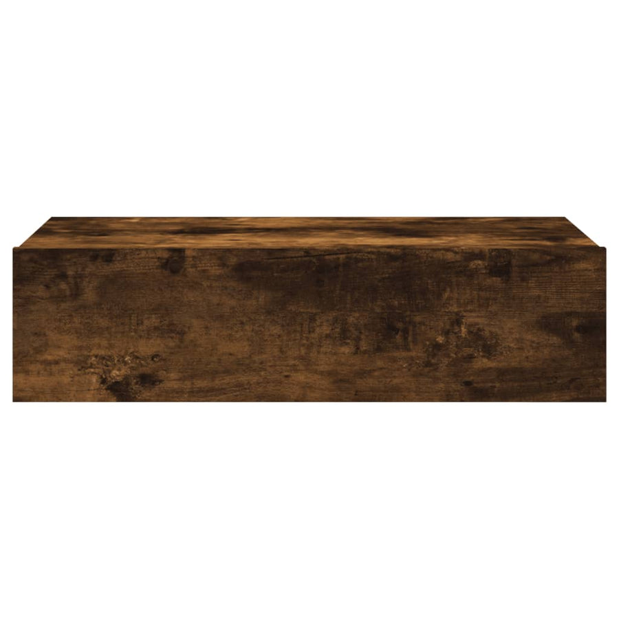 Tv-meubel met LED-verlichting 60x35x15,5 cm gerookt eikenkleur 1 60 x 35 x 15.5 cm Gerookt eiken