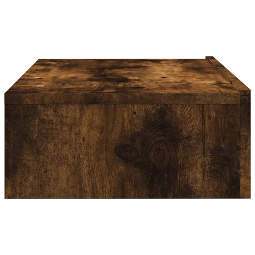 Tv-meubel met LED-verlichting 60x35x15,5 cm gerookt eikenkleur 1 60 x 35 x 15.5 cm Gerookt eiken