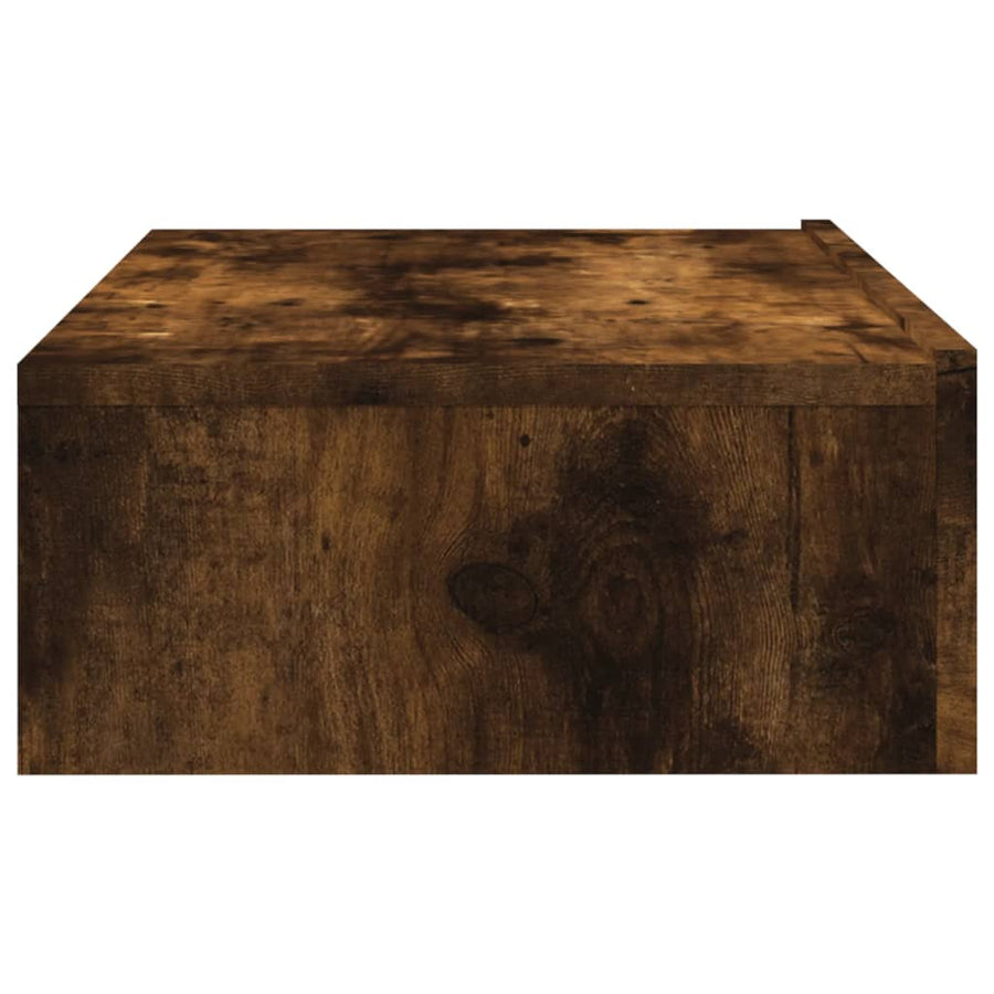Tv-meubel met LED-verlichting 60x35x15,5 cm gerookt eikenkleur 1 60 x 35 x 15.5 cm Gerookt eiken