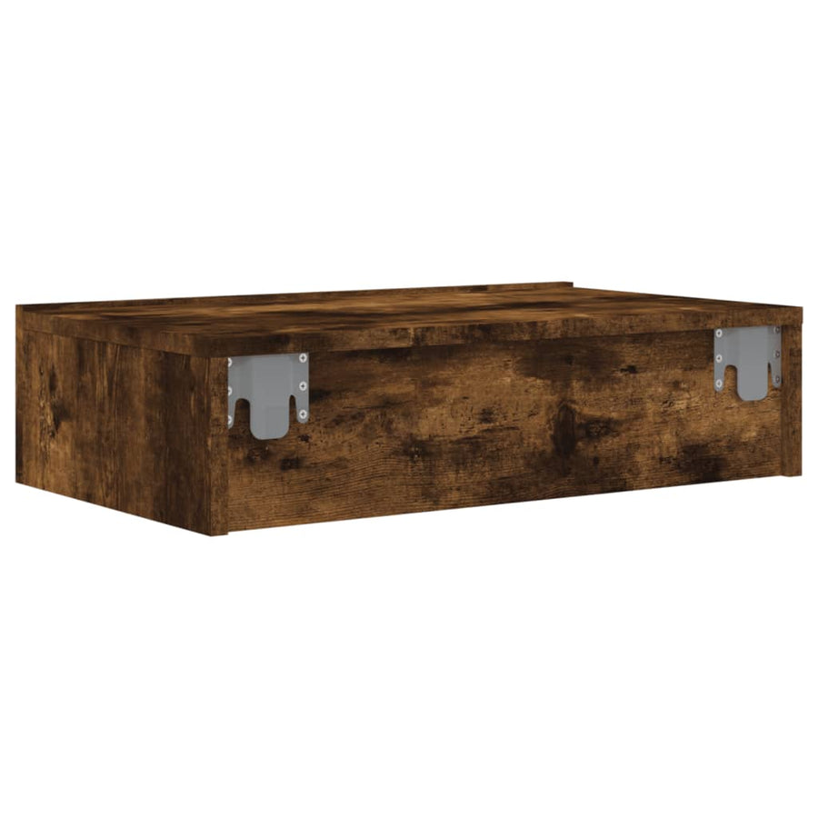 Tv-meubel met LED-verlichting 60x35x15,5 cm gerookt eikenkleur 1 60 x 35 x 15.5 cm Gerookt eiken