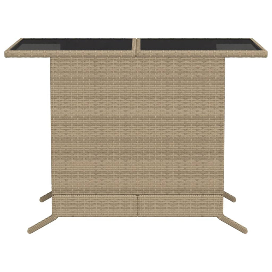 3-Delige Bistroset Met Kussens Poly Rattan Beige