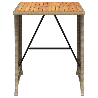 3-Delige Bistroset Met Kussens Poly Rattan Beige