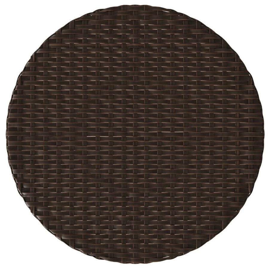3-Delige Bistroset Met Kussens Poly Rattan Bruin
