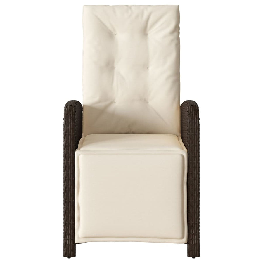 3-Delige Bistroset Met Kussens Poly Rattan Bruin