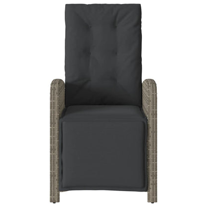 3-Delige Bistroset Met Kussens Poly Rattan Grijs
