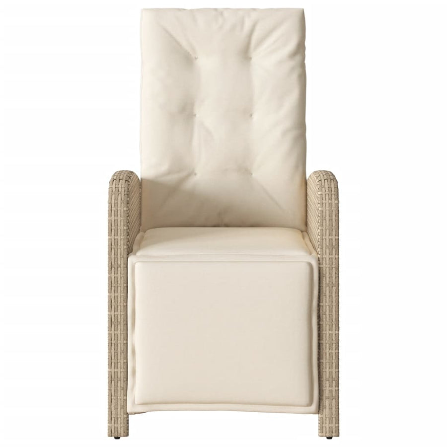 3-Delige Bistroset Met Kussens Poly Rattan Beige