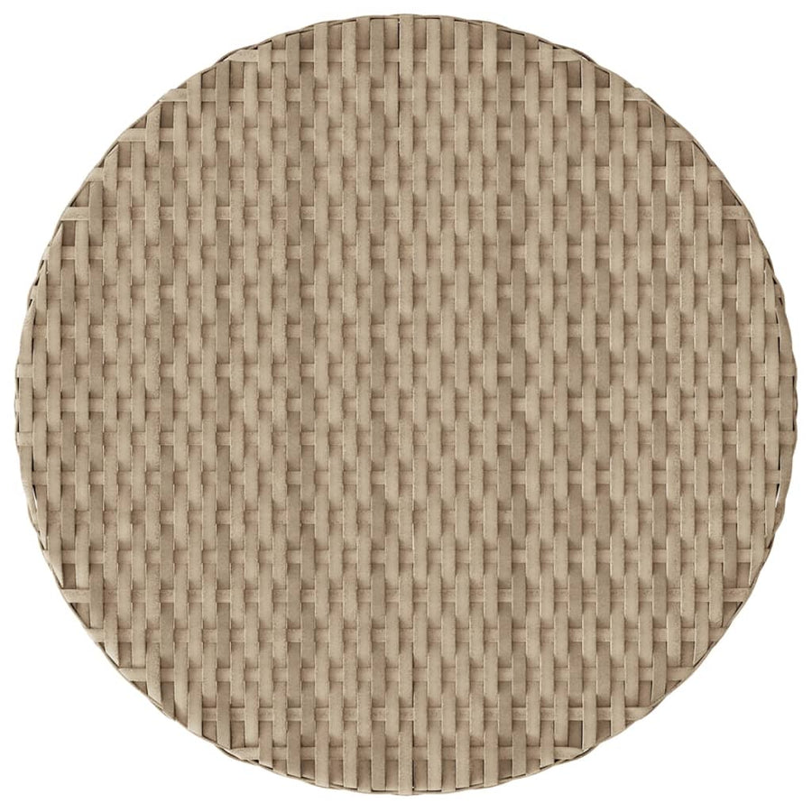 3-Delige Bistroset Met Kussens Poly Rattan Beige
