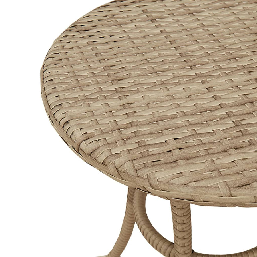 3-Delige Bistroset Met Kussens Poly Rattan Beige