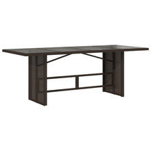 Tuintafel met glazen blad 90x80x74 cm poly rattan Bruin Glas