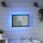 Badkamerspiegel 60x8,5x38 cm bewerkt hout bruin eiken LED