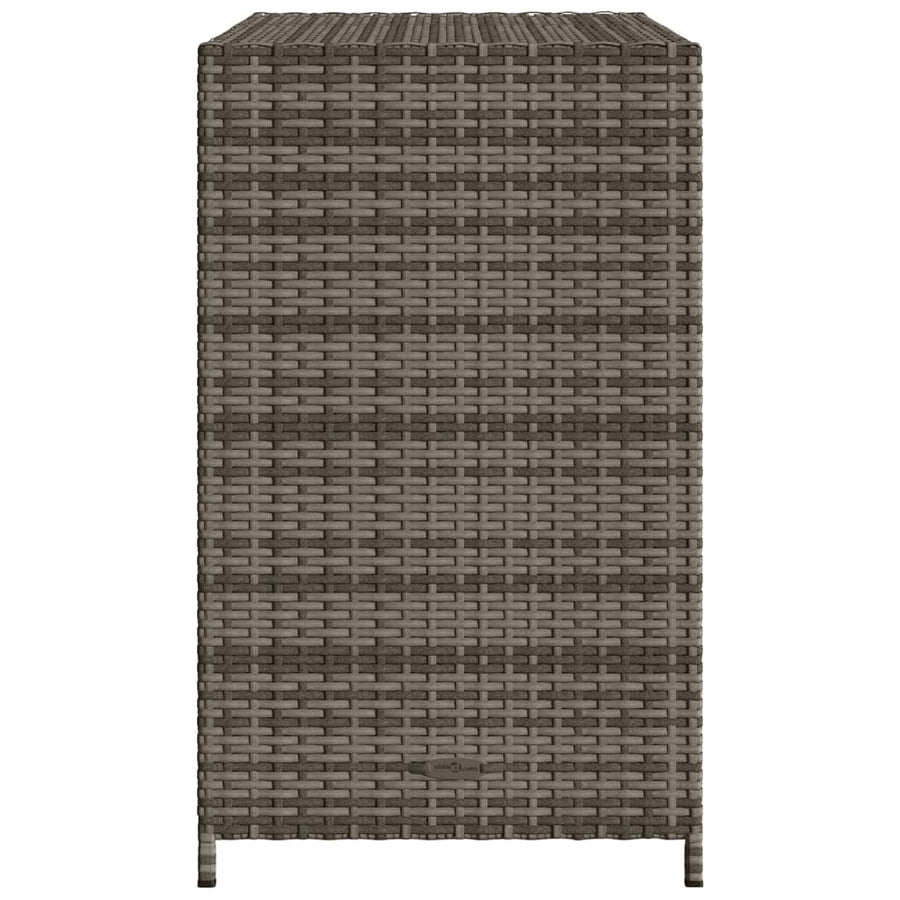 Tuinkast 83X45X76 Cm Poly Rattan Grijs
