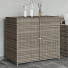 Tuinkast 83X45X76 Cm Poly Rattan Grijs