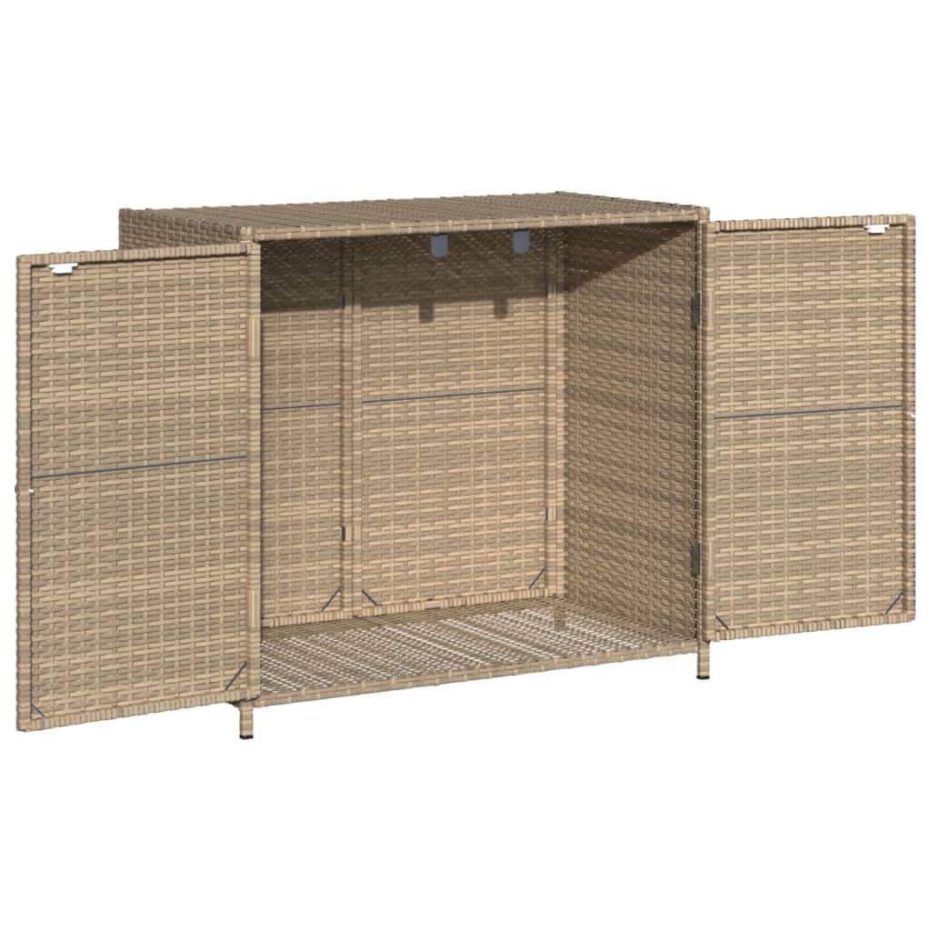 Tuinkast 83X45X76 Cm Poly Rattan Beige